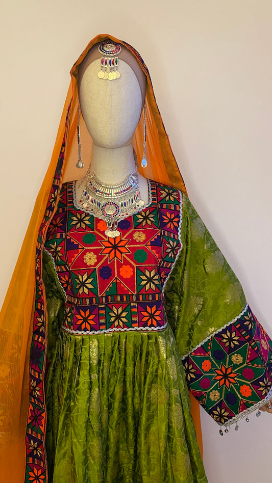 🌱Zarina Afghan Dress