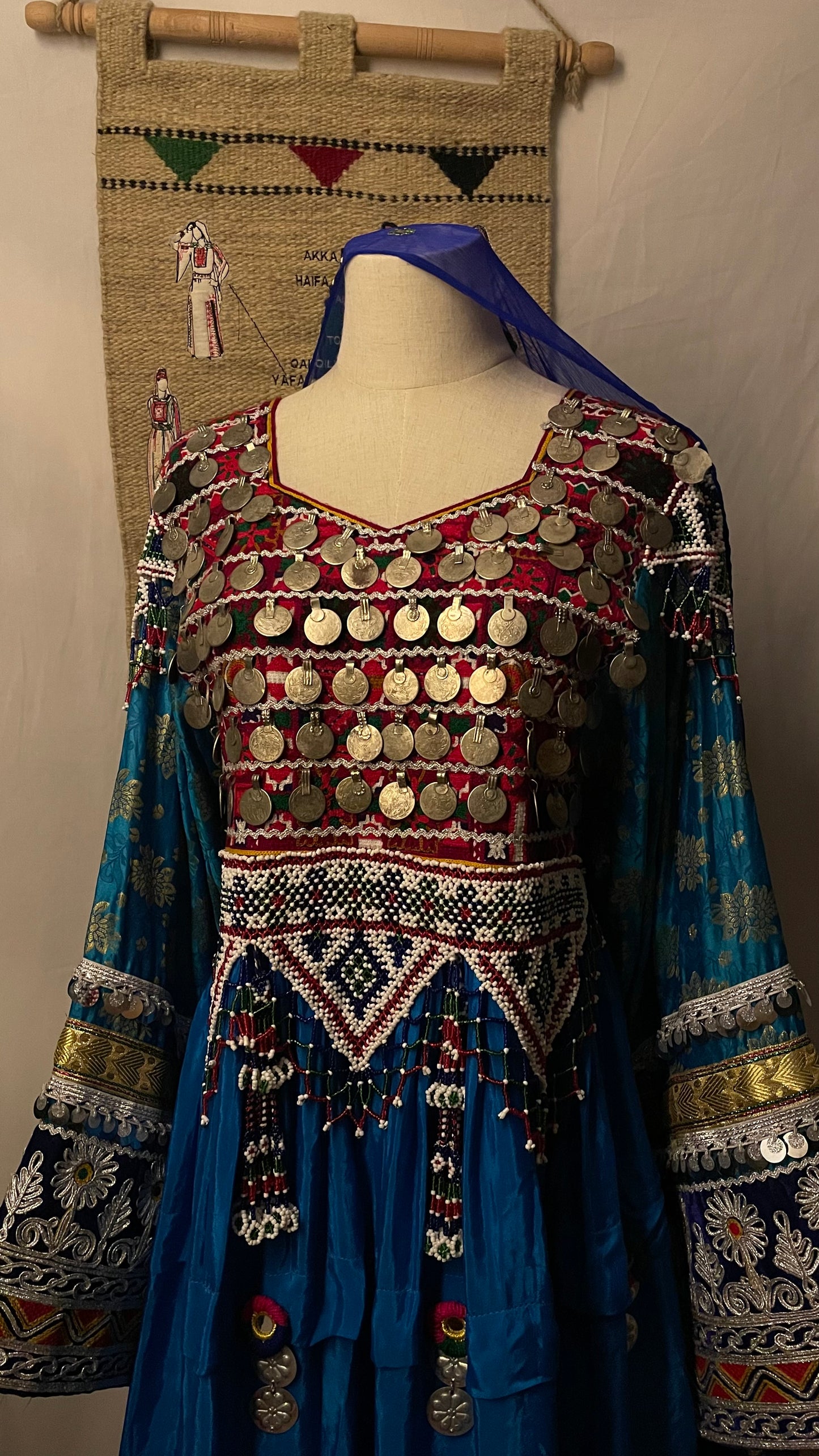 Ocean  Premium Afghan vintage dress