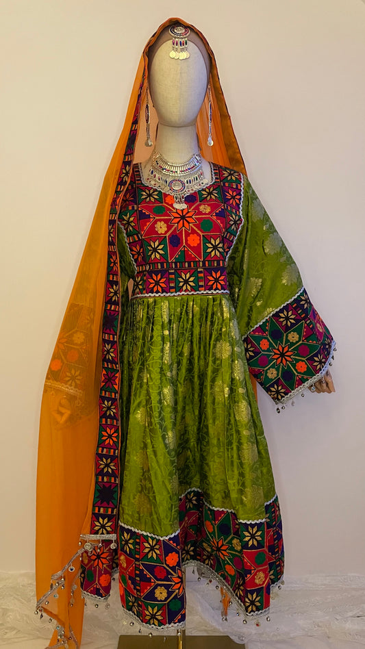 🌱Zarina Afghan Dress