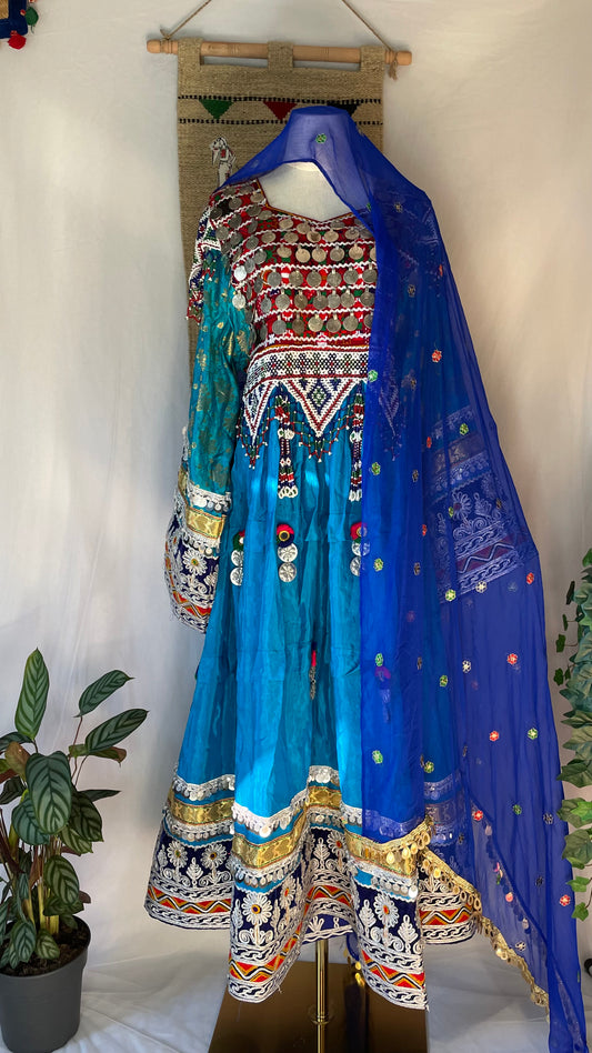 Ocean  Premium Afghan vintage dress